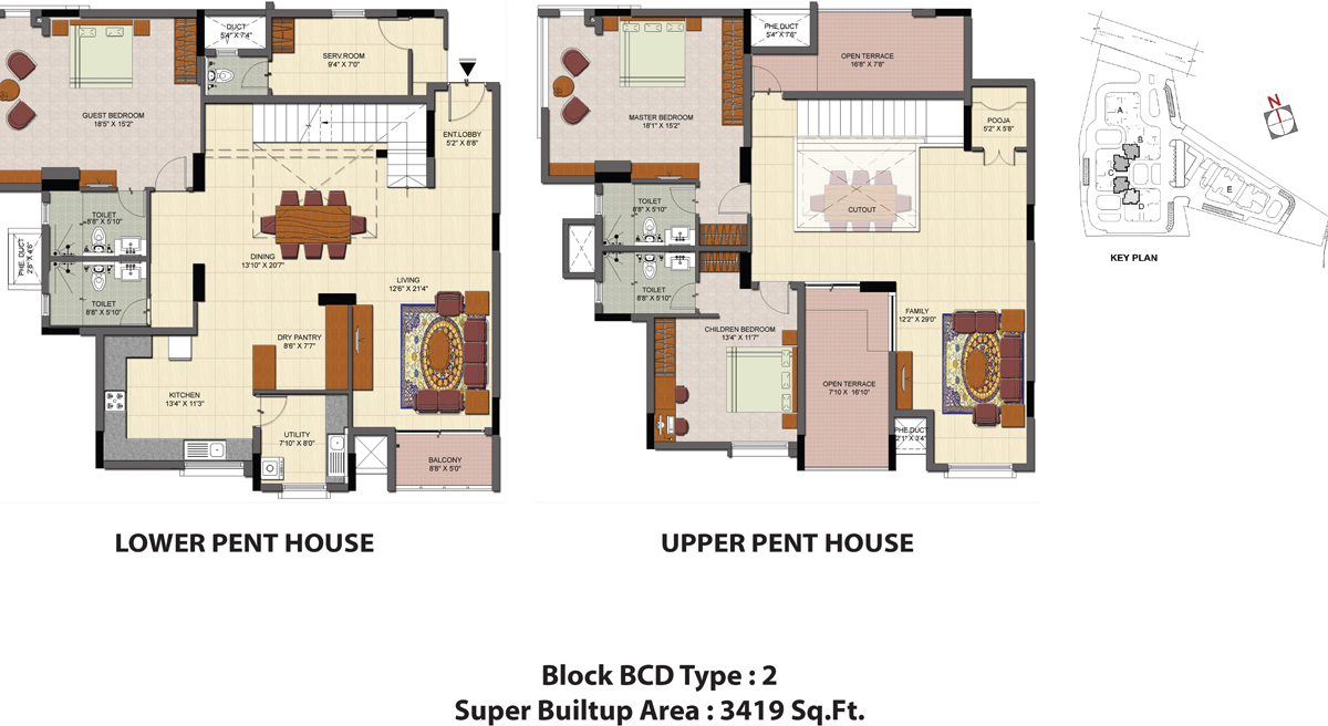 4 Bhk Duplex House Plan