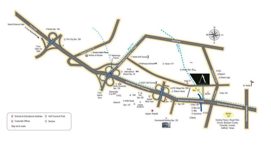 Bhutani Alphathum Location Map