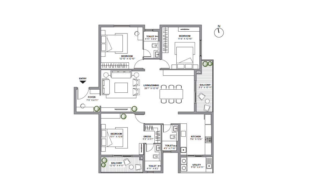 1 BHK