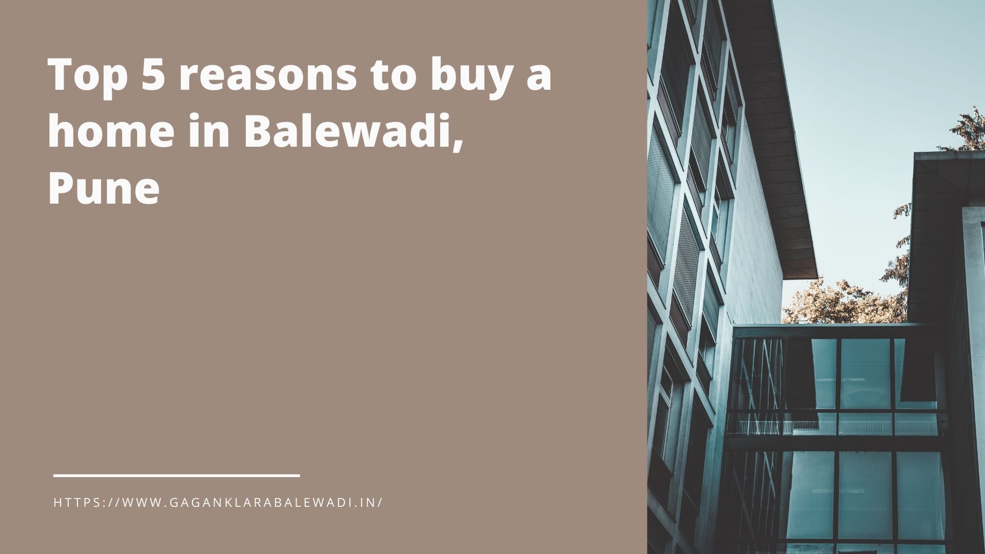 Top 5 reasons to buy a home in Balewadi, Pune