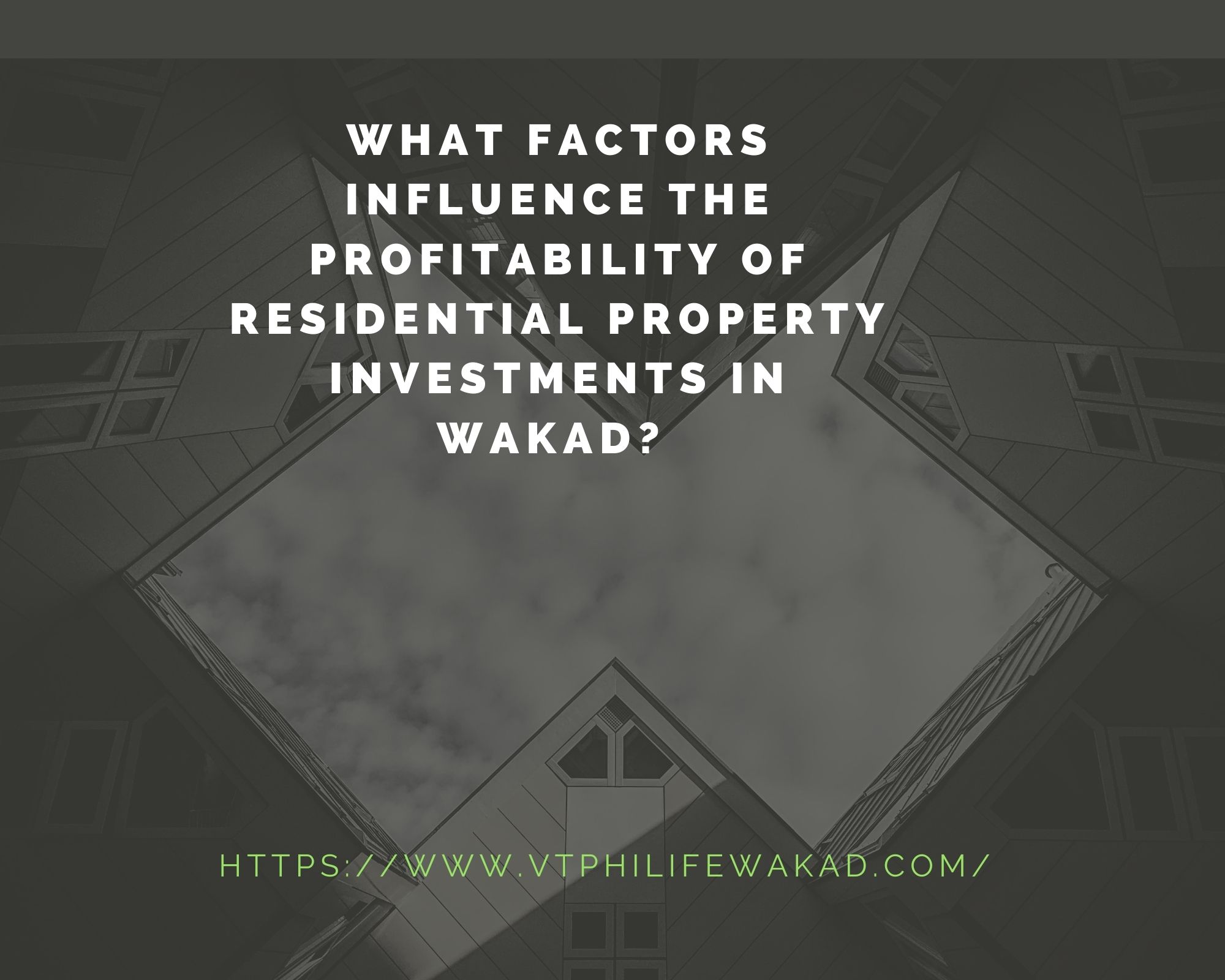 What factors influence the profitability of residential property investments in Wakad?