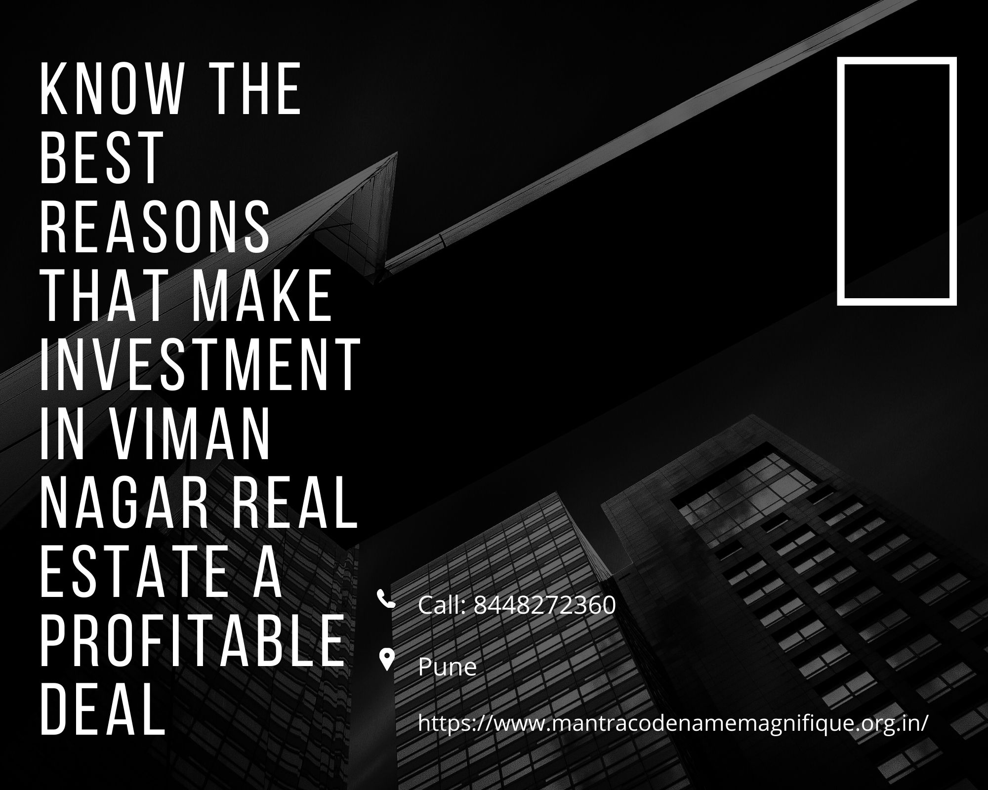 Know the best reasons that make investment in Viman Nagar real estate a profitable deal