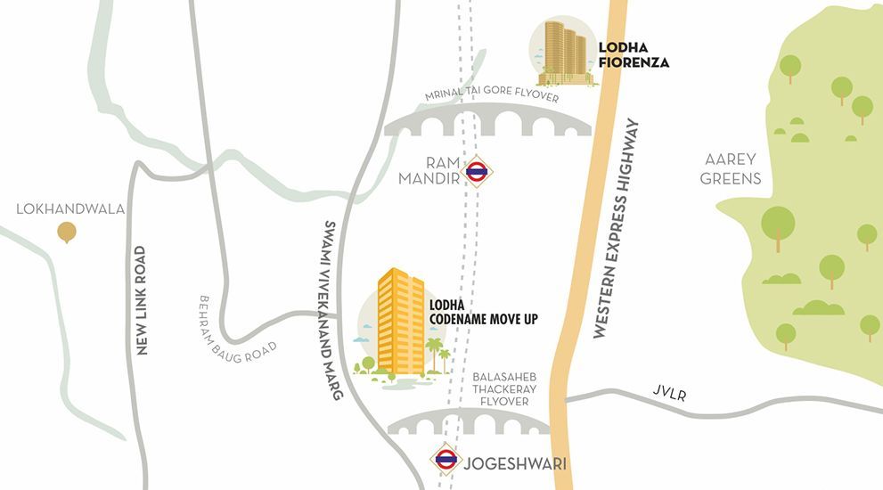 Lodha Move Up Location Map
